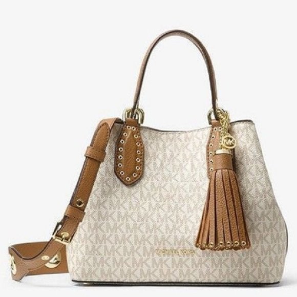*$189 *NEW* MICHAEL KORS Brooklyn Small Logo Satch - Picture 2 of 4